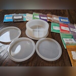 Silicone Resin Mold with Pigment Powders